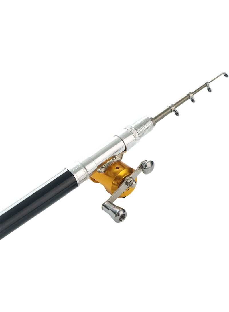 Portable Telescopic Fishing Rod Pen with Mini Metal Reel, Lightweight and Easy to Carry, Full Fishing Rod Set for Trekking, Camping, River and Lake Fishing - Image 3