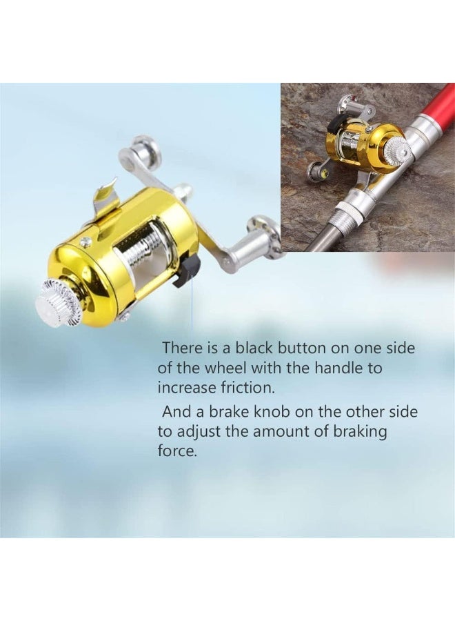 Portable Telescopic Fishing Rod Pen with Mini Metal Reel, Lightweight and Easy to Carry, Full Fishing Rod Set for Trekking, Camping, River and Lake Fishing - Image 5