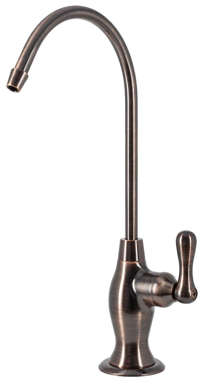 Metpure Water Filtration Faucet Reverse Osmosis Non Air Gap Drinking Water Filtration System Water Dispenser Spout (Antique Wine) Vase Style with Drinking Water Faucet Wrench RO-FW148 - Image 2