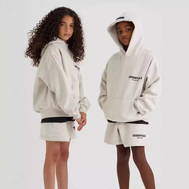 Essentials Children'S Sweater Fog Fashion Brand Children'S Wear Boys Autumn Suit New Women'S Long Sleeve Fleece-Lined Hoodie - Image 4
