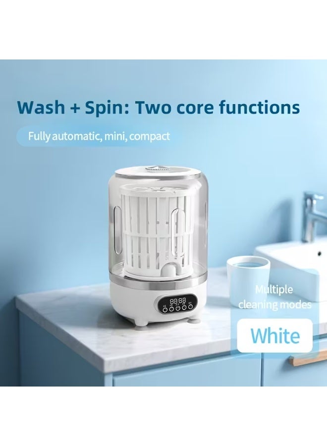 BlueFire 3 in 1 Portable Laundry Cup HP-909 – Mini Automatic Washing Machine 3L, Rechargeable, Wash Rinse Spin Cycle, Blue Light Sterilization, Ideal for Travel, Home, Dorms & Small Spaces - Image 1