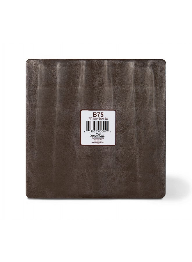 Speedball 7.5 Inch Square Universal Pottery Wheel Bat, Brown, for Ceramics and Clay Work - Image 1