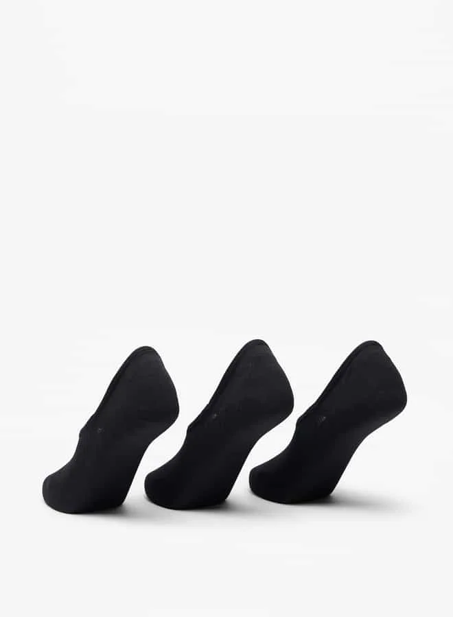 فلورا بيلا من شو إكسبرس Women Textured No Show Socks - Set of 3