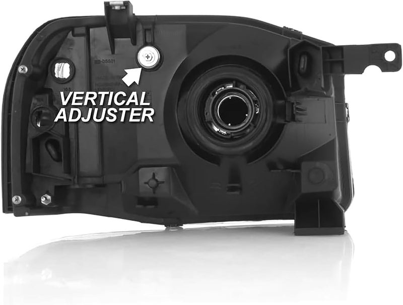 APSVE 2PCS Black Headlight Assembly for 2001-2004 Nissan Frontier - Image 3
