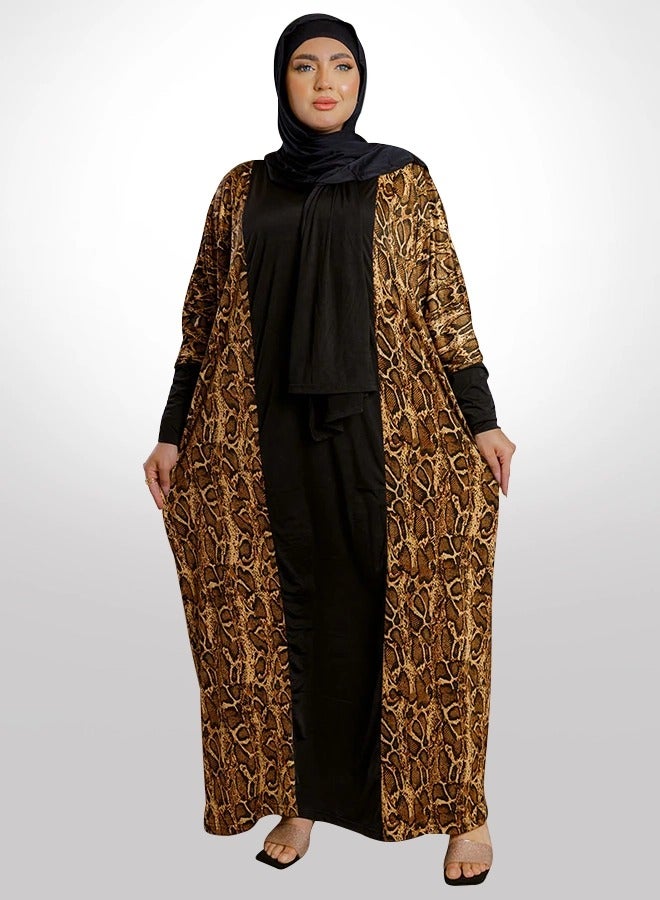 زمرد ثوب صلاة چيرسيه سعودي عملي مع غطاء الرأس من زمرد فاشون  - Image 1