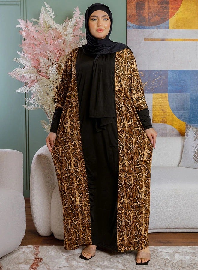 زمرد ثوب صلاة چيرسيه سعودي عملي مع غطاء الرأس من زمرد فاشون  - Image 2