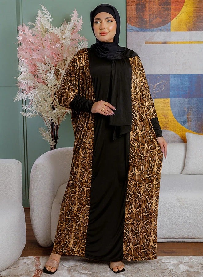 زمرد ثوب صلاة چيرسيه سعودي عملي مع غطاء الرأس من زمرد فاشون  - Image 3