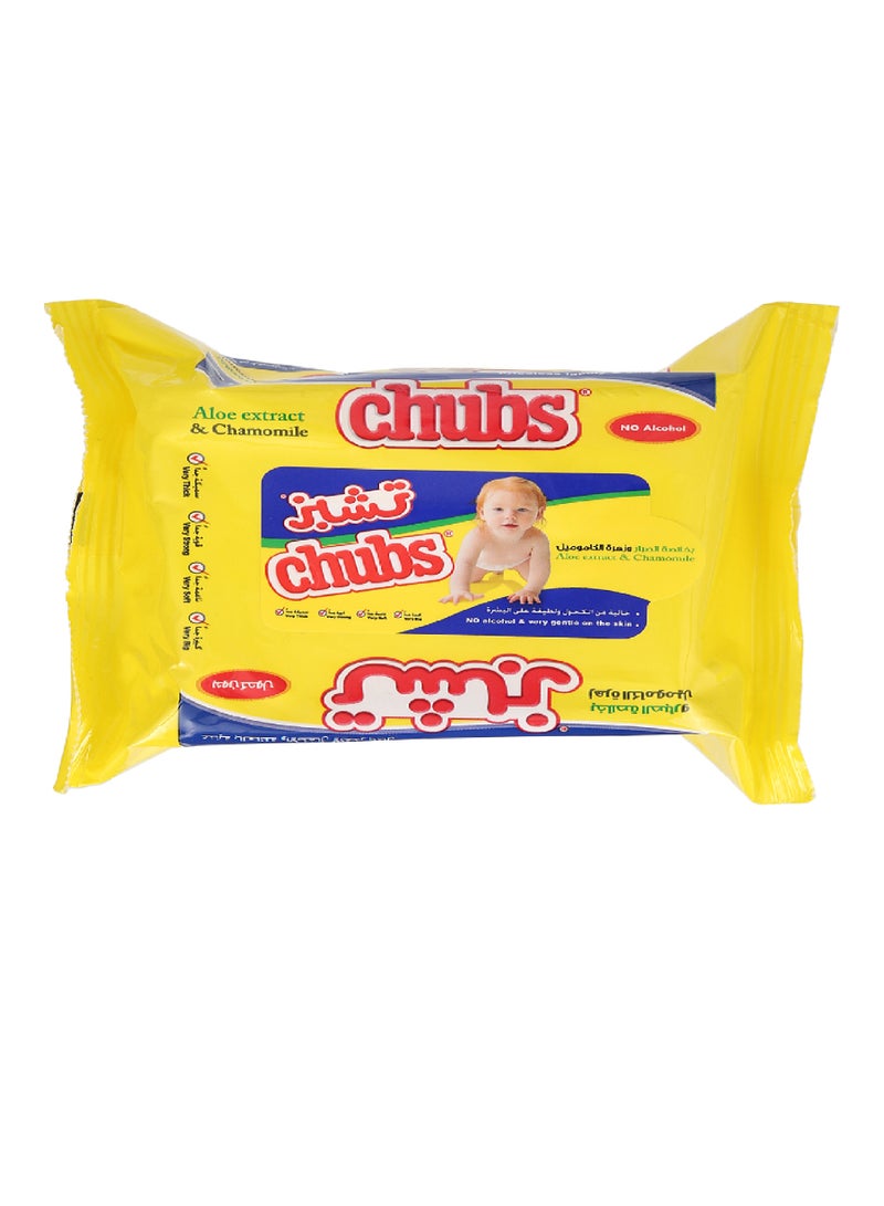 Chubs CHUBS BABY WIPES WITH ALOE EXTRACT % CHAMOMILE 20`s
