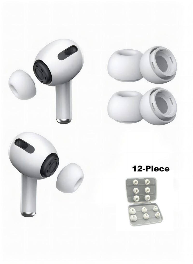 Alfa.life Replacement Ear Buds For AirPods Pro White（12-Piece）  - Image 1
