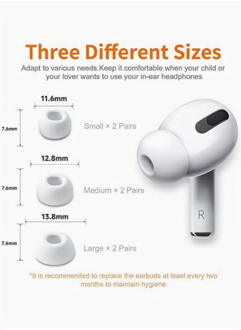 Alfa.life Replacement Ear Buds For AirPods Pro White（12-Piece）  - Image 5