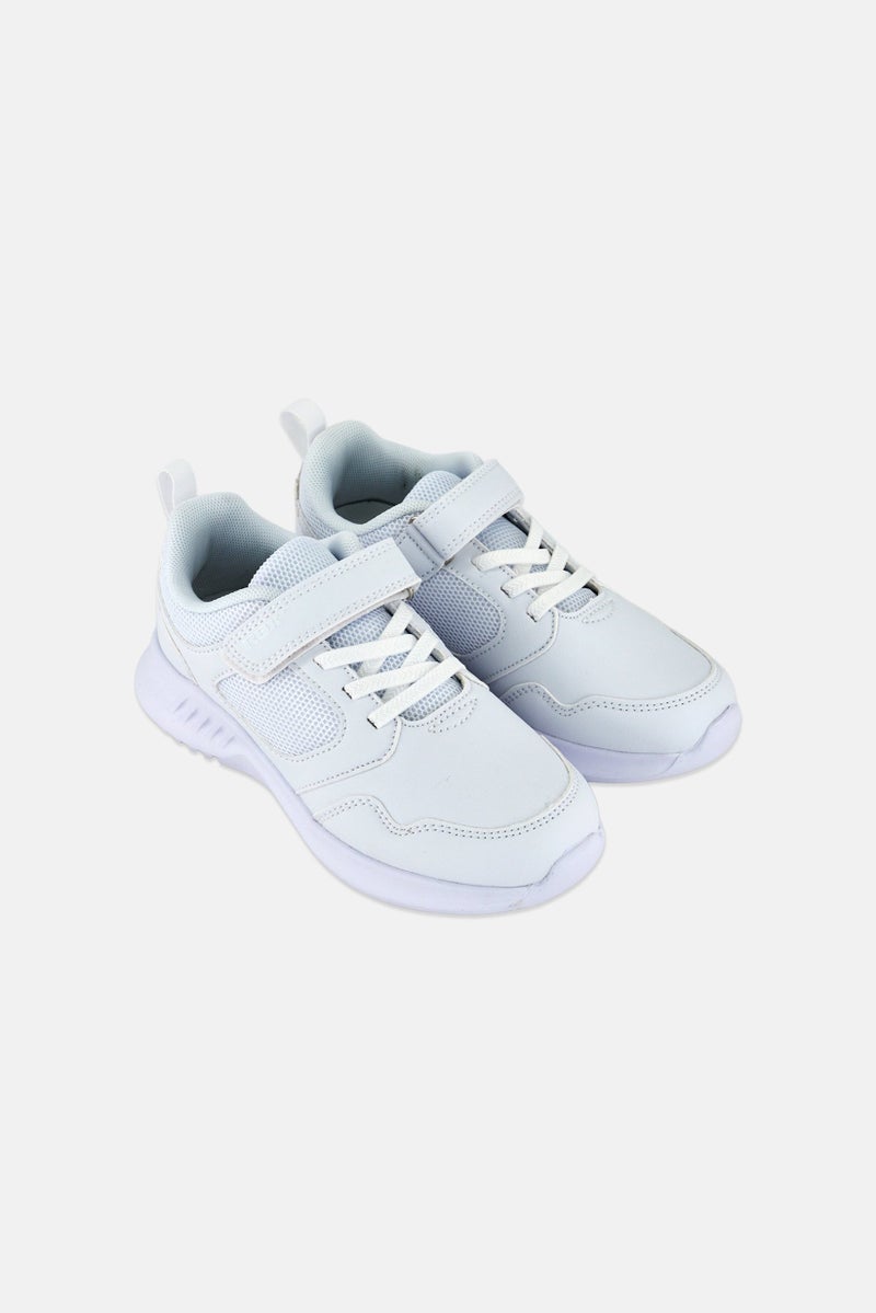 RBX Kids Girl Velcro Closure Shoes, White - Image 3