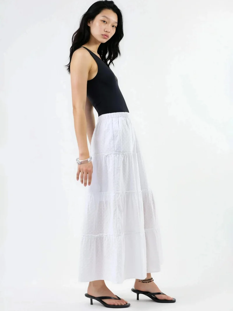 بوسيم BUSEM Textured Maxi Skirt