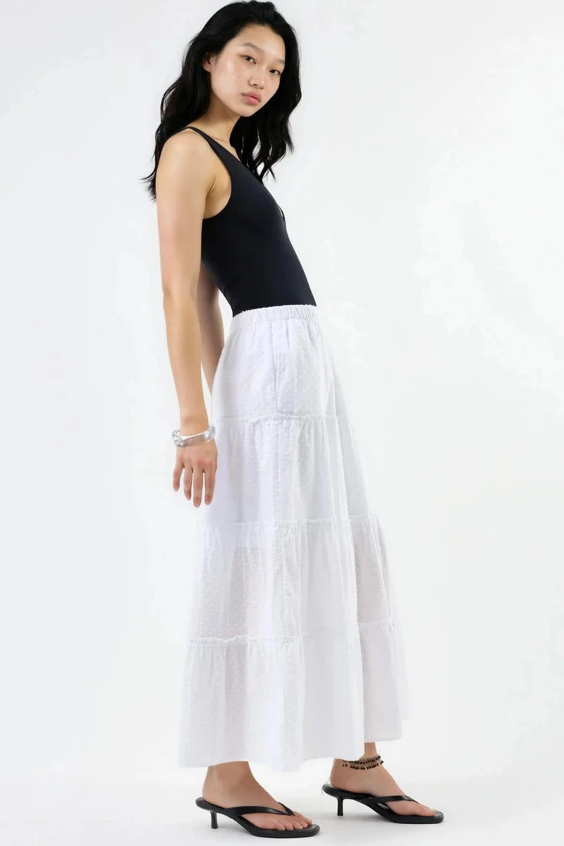 بوسيم BUSEM Textured Maxi Skirt