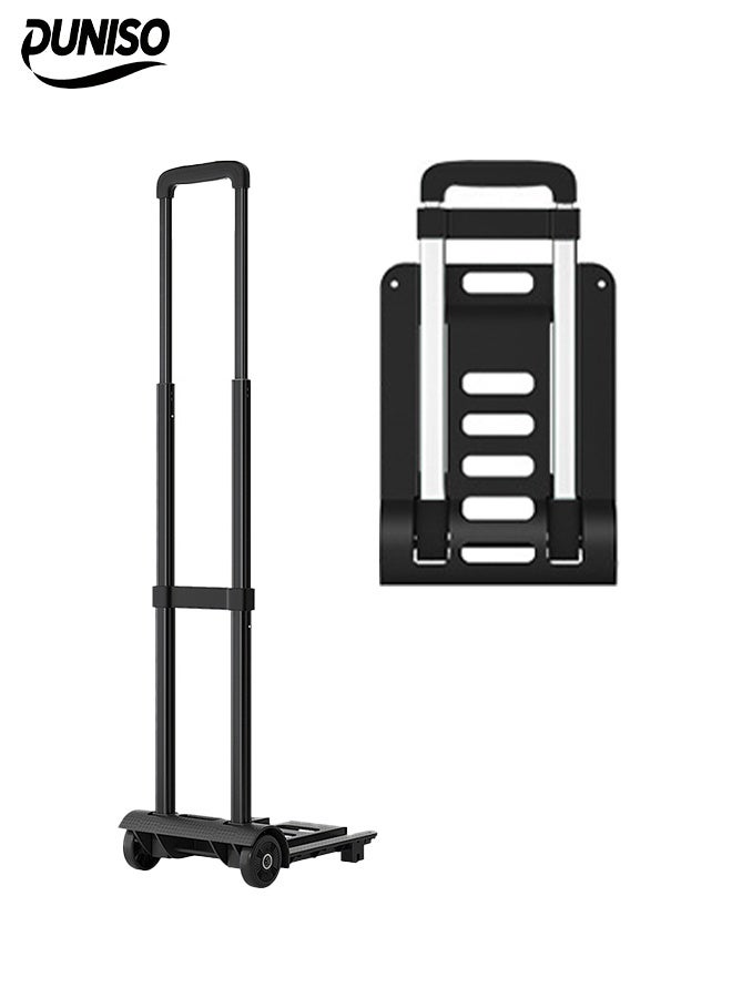 DUNISO Folding Hand Truck,Moving Platform Cart with Wheels，with Telescoping Handle，Strong Load Bearing Capacity, Sturdy and Durable，for Shopping, Moving,and Travel  - Image 1