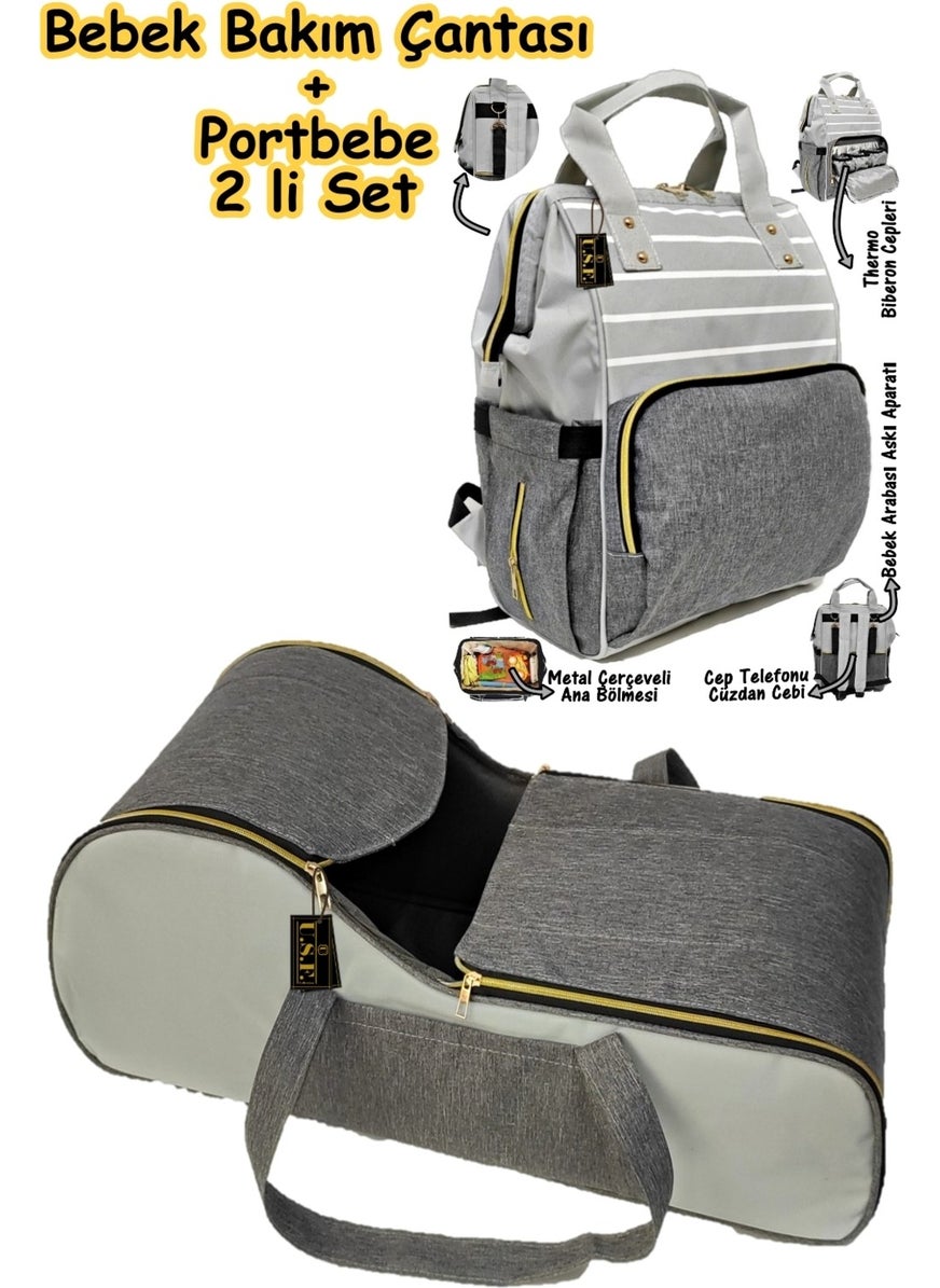 U.S.F Carrycot, Baby Carrier, Stroller + Hospital Release Mother and Baby Care Bag Set of 2  - Image 3