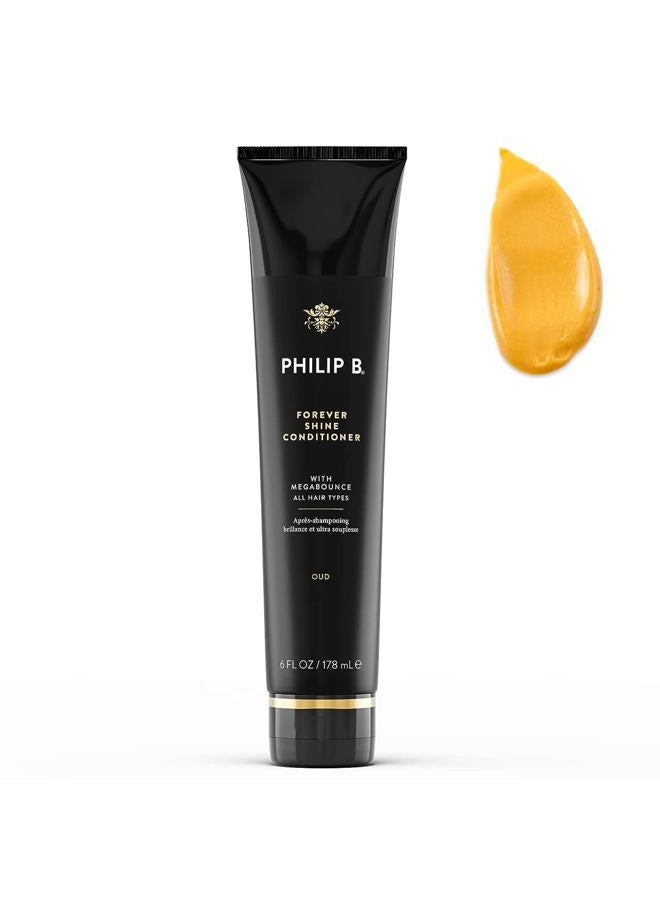 PHILIP B . Forever Shine Hair Conditioner With Notes of Pure Oud, 6 oz. (178 ml) | With Megabounce, Add Volume & Shine for Days, For All Hair Types - Image 1