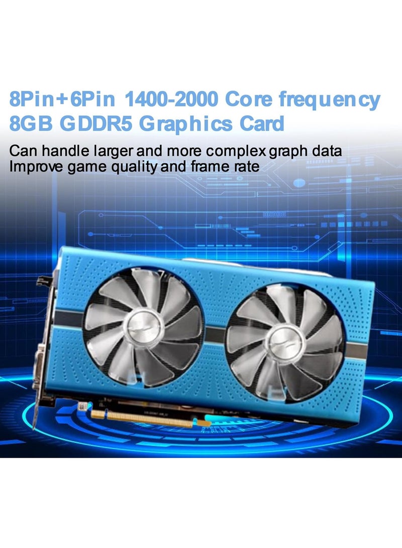 كارت شاشة RX590 – أداء قوي وسرعة معالجة مذهلة – مثالي لتجربة ألعاب سلسة على الكمبيوتر - Image 5