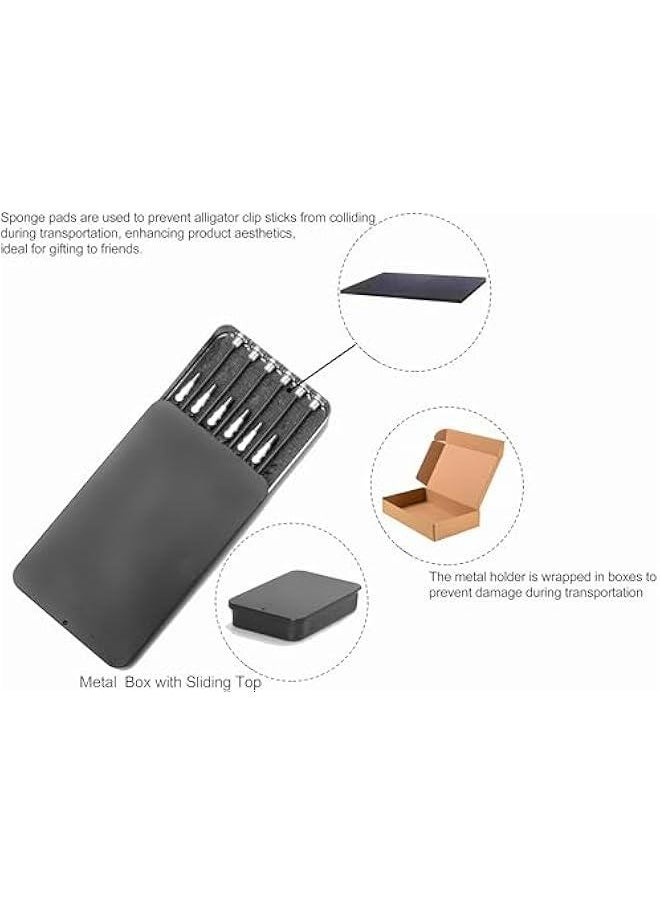 Generic Metal Spray Stand Base Holder with Magnetic Alligator Clip Sticks Set for Gundam Model Assembly  - Image 2
