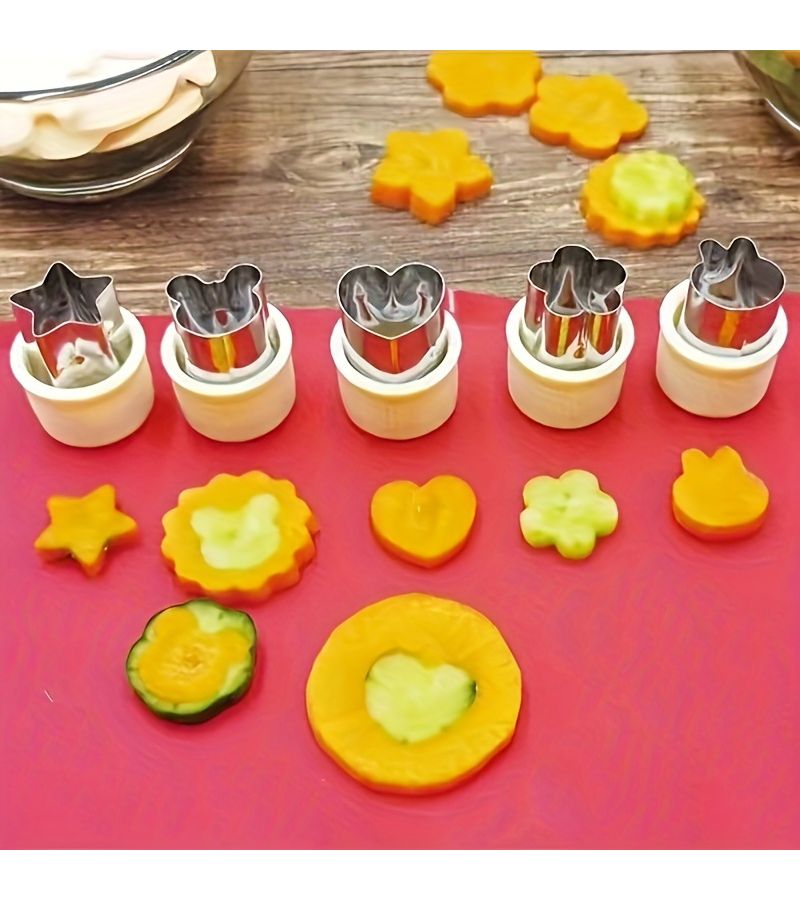 8pcs White Fruit Butterfly Pasta Stamp Set Dough Cutter Cookie Press Mold Kitchen Gadget - Image 5