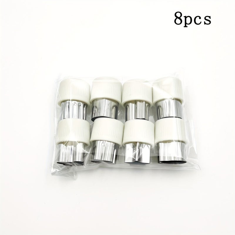 8pcs White Fruit Butterfly Pasta Stamp Set Dough Cutter Cookie Press Mold Kitchen Gadget - Image 2