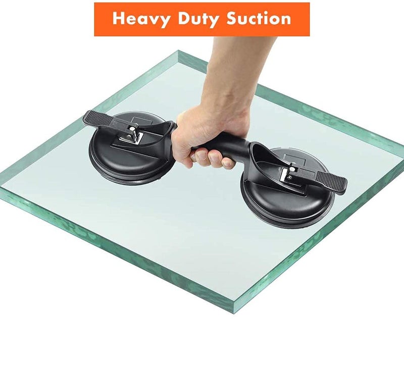 KPS Two Cup Aluminium Suction Old Age Home Bathroom Wall Mounted Helping Handle for Stand up with Confidence Strong Sucker Helping Handle Hand Grip Handrail for Children Old People - Image 3