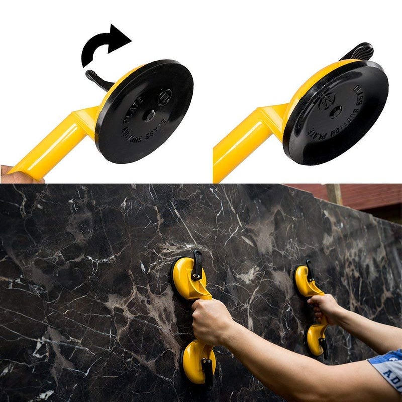 KPS Two Cup Aluminium Suction Old Age Home Bathroom Wall Mounted Helping Handle for Stand up with Confidence Strong Sucker Helping Handle Hand Grip Handrail for Children Old People - Image 4