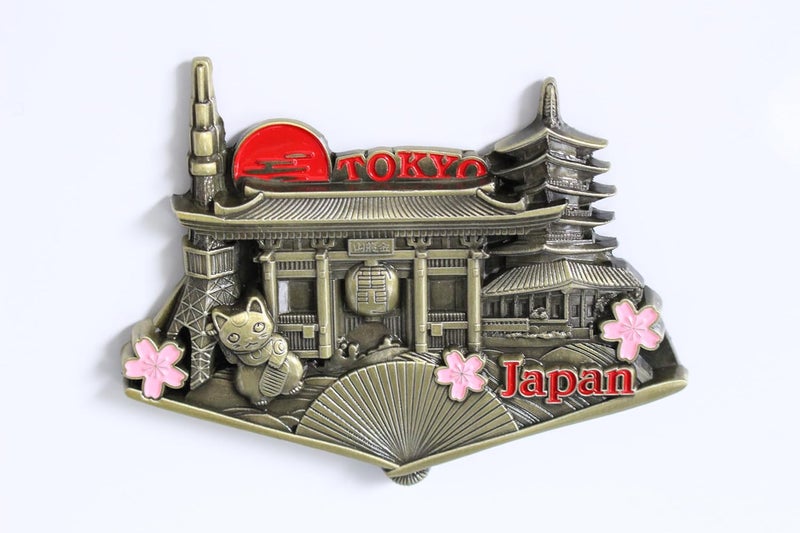 Designo Tokyo Japan Metal Fridge Magnet Unique Design Home Kitchen Decorative Travel Holiday Souvenir Gift, Stick Up Your Lists, Photos on Your Refrigerator - Image 1
