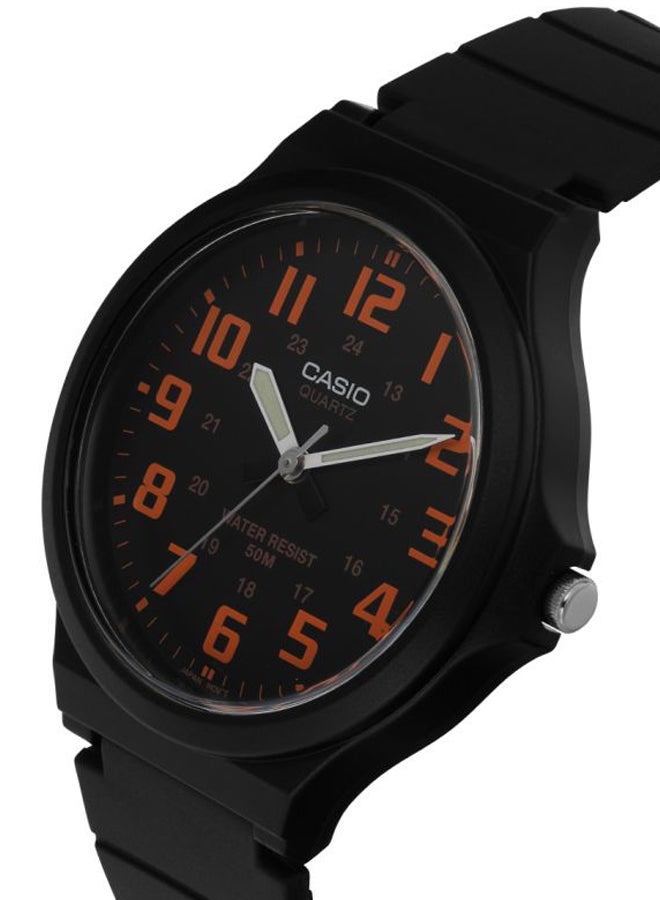 CASIO Men Resin Analog Watch MW-240-4BVDF - 44 mm - Black - Image 4