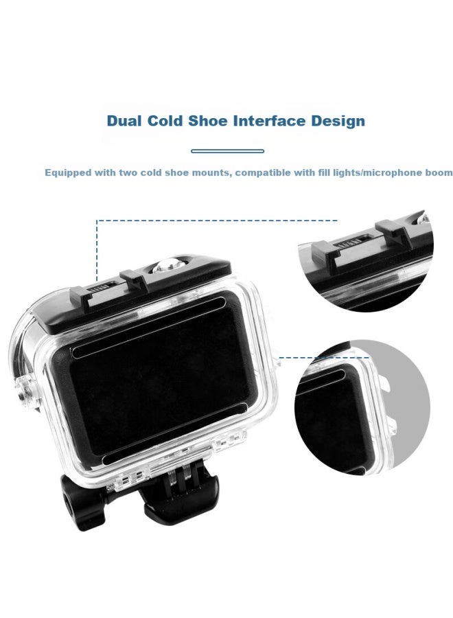 Earlymen Zaoxingke Waterproof Case Compatible With Dji Action 6 Underwater Diving Protective Cover Anti-fog Waterproof Housing For Dji Sports Camera Accessories - Image 3