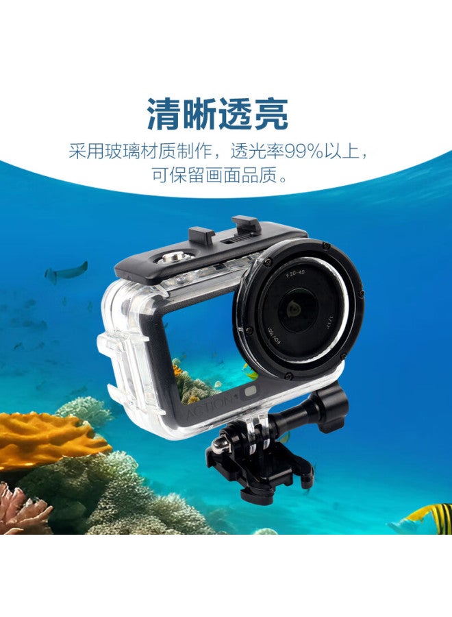 Earlymen Zaoxingke Waterproof Case Compatible With Dji Action 6 Underwater Diving Protective Cover Anti-fog Waterproof Housing For Dji Sports Camera Accessories - Image 2