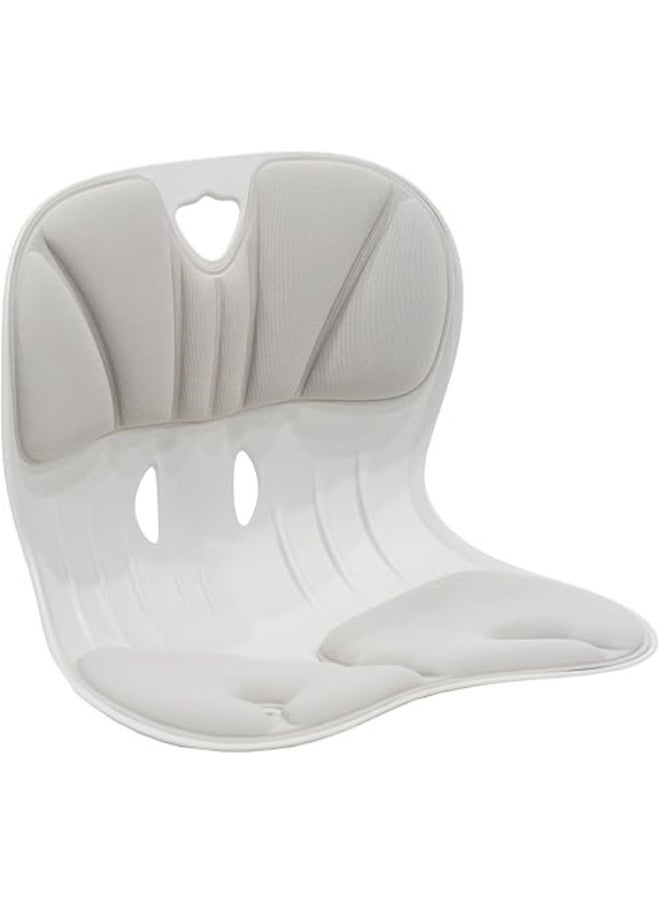 Generic - Heavy Duty Ergonomic Chair with Back and Lumbar Support, Posture Corrector Pillow for Lower Back Pain Relief, Compressed Seat for Home, Office and Car, Ergonomic Design, Grey - Image 1