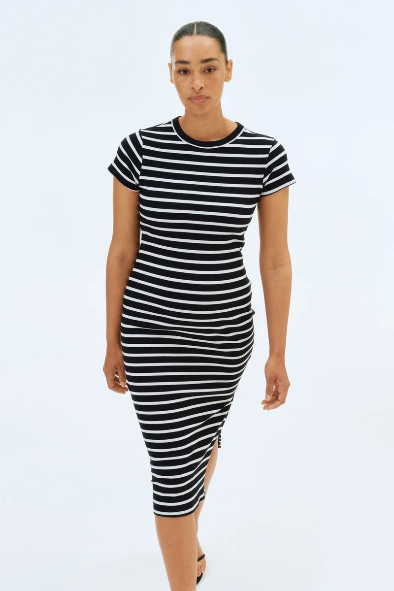 H&M MAMA Ribbed T-shirt dress