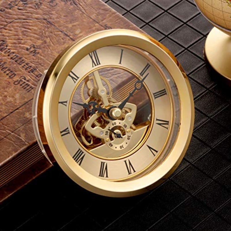 4 1/16 Inch Skeleton Clock Insert with Bezel - Image 4