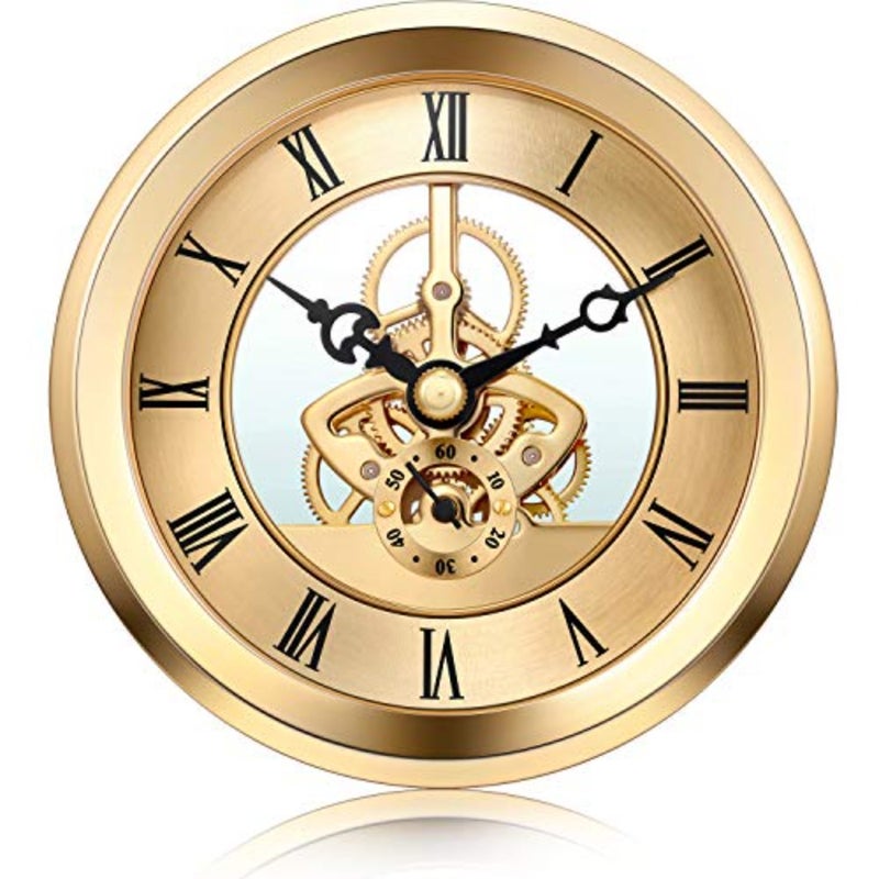 4 1/16 Inch Skeleton Clock Insert with Bezel - Image 1