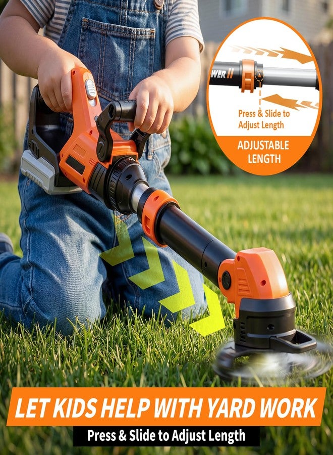 KidBloom Kids Gardening Tools Set, Kids Lawn Mower with Lights, Lawn Mower Toy with Sound On Off Switch, Toddler Outdoor Pretend Play Toys, Birthday Gifts for Boys 3 4 5 6 7 8+ - Image 3