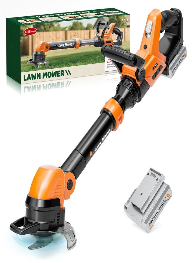 KidBloom Kids Gardening Tools Set, Kids Lawn Mower with Lights, Lawn Mower Toy with Sound On Off Switch, Toddler Outdoor Pretend Play Toys, Birthday Gifts for Boys 3 4 5 6 7 8+ - Image 1