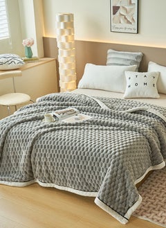 Sharpdo Light Luxury Short Hair Thickened Blanket, Suitable for Office Nap Blanket Sofa Blanket 200*230cm (Excluding Pillowcase)  - Image 1