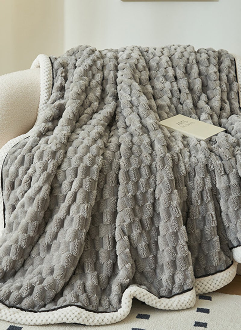 Sharpdo - Light Luxury Short Hair Thickened Blanket, Suitable for Office Nap Blanket Sofa Blanket 200*230cm (Excluding Pillowcase) - Image 1