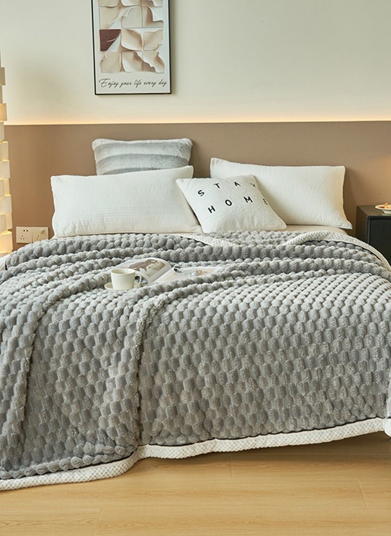 Sharpdo - Light Luxury Short Hair Thickened Blanket, Suitable for Office Nap Blanket Sofa Blanket 200*230cm (Excluding Pillowcase) - Image 1