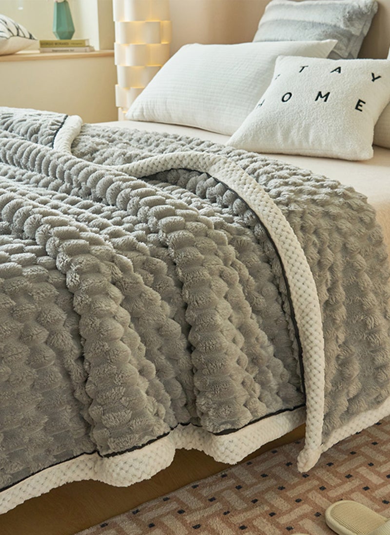 Sharpdo - Light Luxury Short Hair Thickened Blanket, Suitable for Office Nap Blanket Sofa Blanket 200*230cm (Excluding Pillowcase) - Image 1