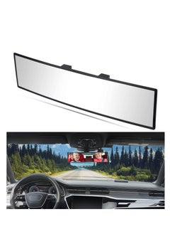 Excefore Car Rearview Mirrors, Universal 11.81 Inch Panoramic curved surface Rearview Mirror curved surface to Reduce Blind Spot Effectively Wide Angle Convex For Cars, SUV, Trucks  - Image 2