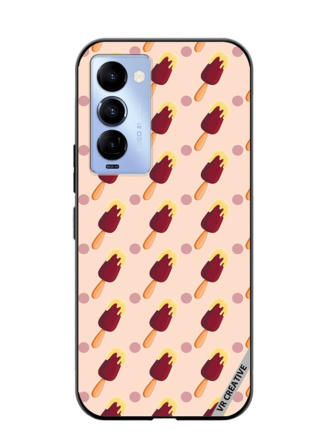 VR CREATIVE غطاء حماية لتكنو كامون 18/18 P بتصميم نمط الأحد متعدد الألوان - Image 1