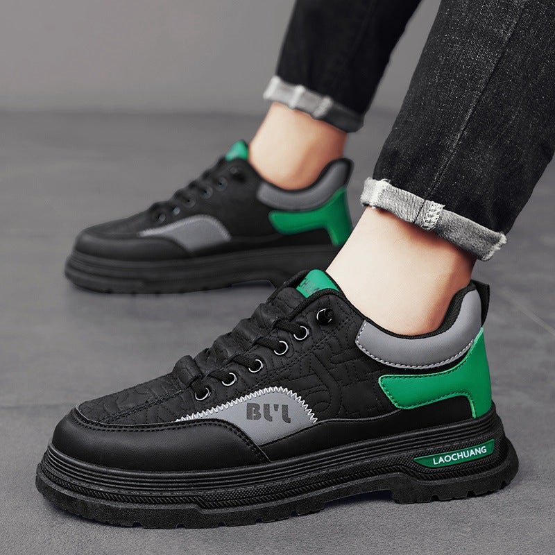 Fashion Martin Shoes Men'S British Retro Workwear Board Shoes Autumn Low-Top Casual Sneaker Men'S Hair - Image 4