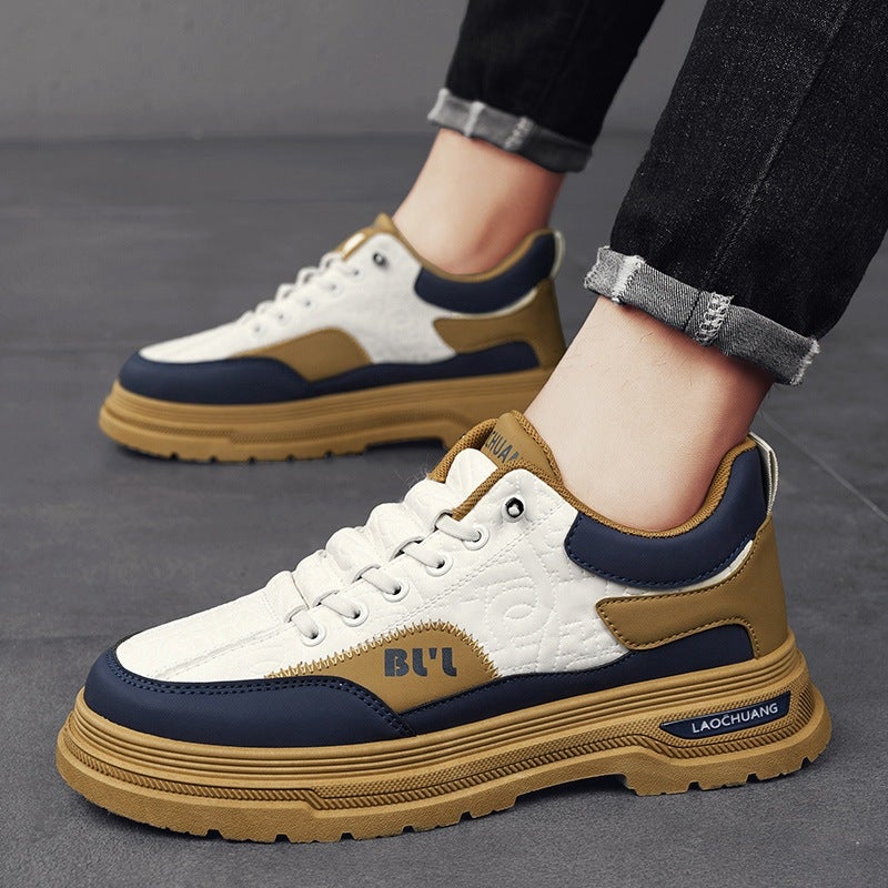 Fashion Martin Shoes Men'S British Retro Workwear Board Shoes Autumn Low-Top Casual Sneaker Men'S Hair - Image 2