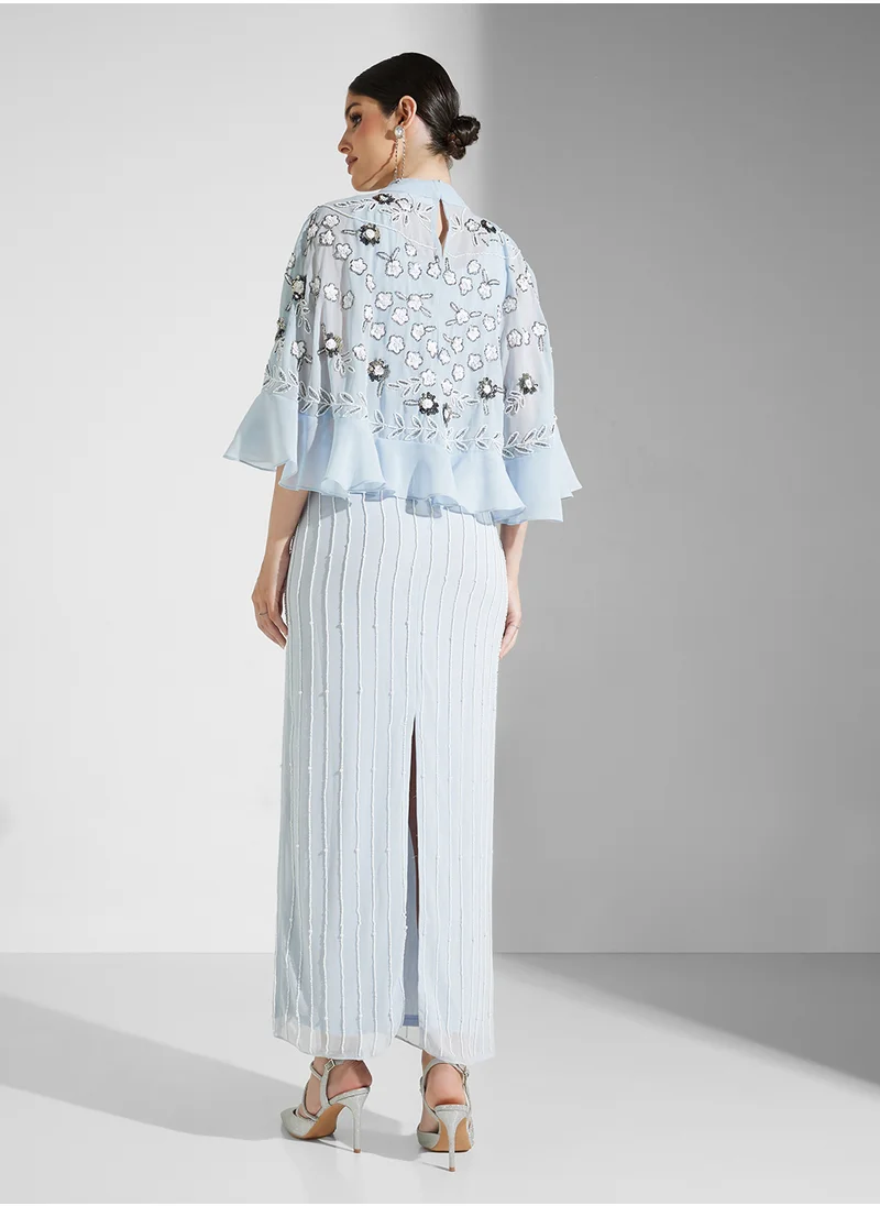 فروك اند فرل Puff Sleeves Maxi Dress