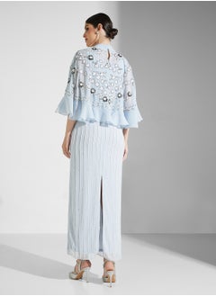 Frock and Frill Puff Sleeves Maxi Dress  - Image 2
