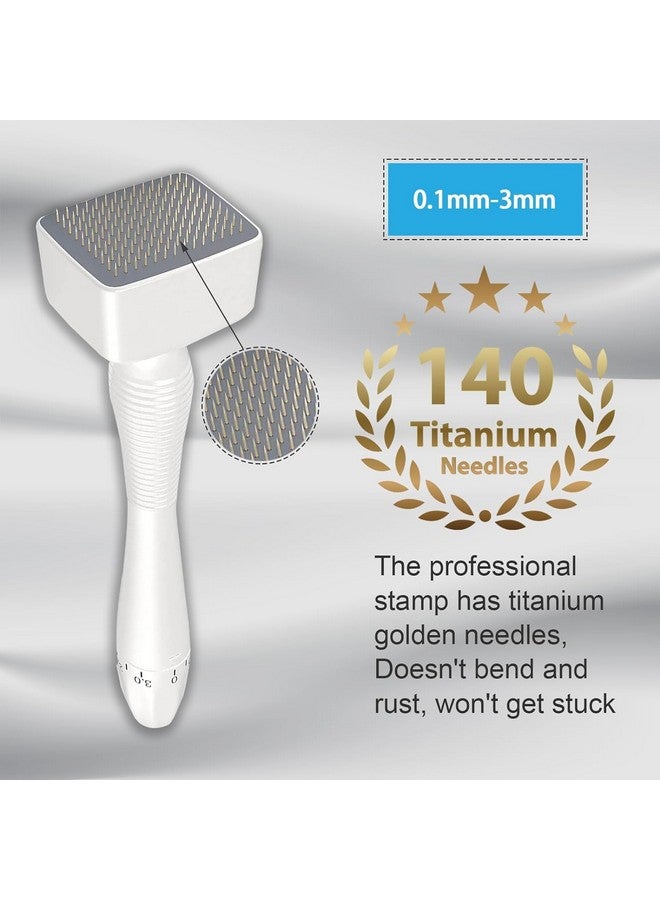 JICOOT Derma Stamp For Women and Men | Microneedling Pen For Face, Microneedle Derma Roller, Dermastamp for Beard Microneedling Pen Roller Micro Needle Roller For Face Scalp - Image 2