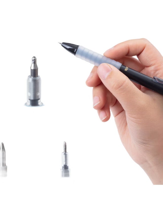 M.G Chenguang (M&G) Stationery, 0.5Mm Black Quick-Drying Retractable Gel Pen Refill, St Ultra-Fine Signature Pen Refill G-5, Business Office Student Pen Refill, 10 Pieces/Box, 2638A For Postgraduate Entrance Exam - Image 2