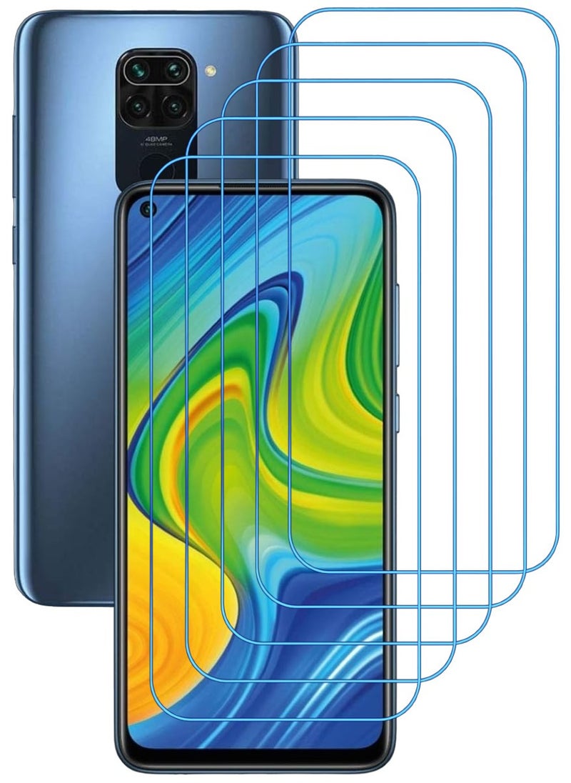 ACLIX 5 Pieces Antistatic ESD Dustproof Premium Quality High Definition Clear Tempered Glass Screen Protector Designed For Xiaomi Redmi Note 9 - Image 1