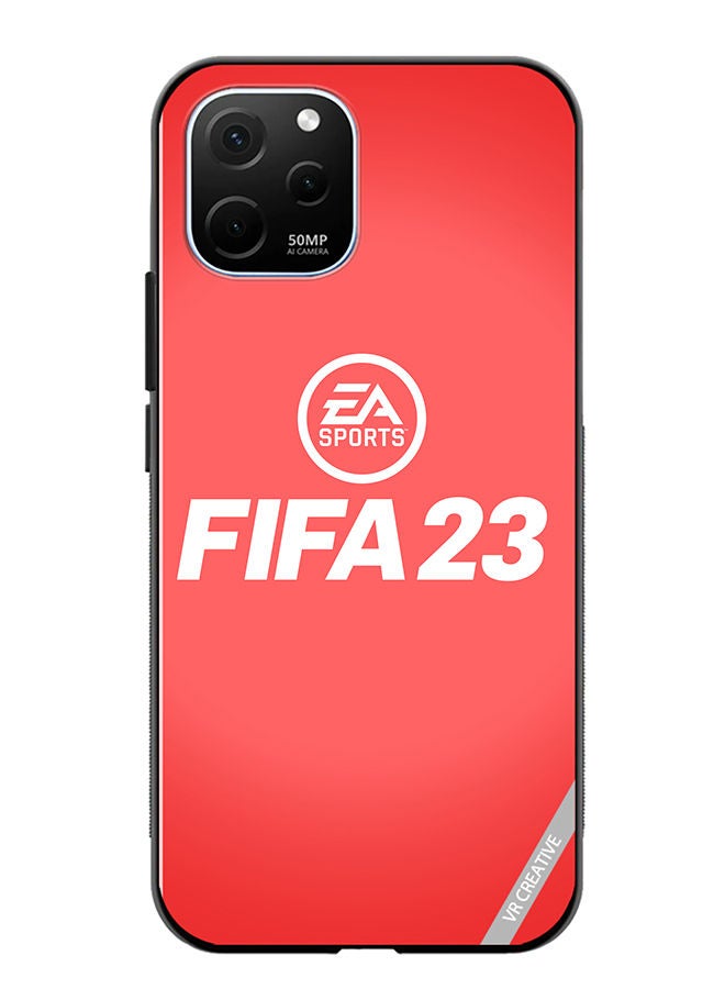 VR CREATIVE Protective Case Cover For Huawei Enjoy 50z Fifa 23 Red Ea Design Multicolour - Image 1